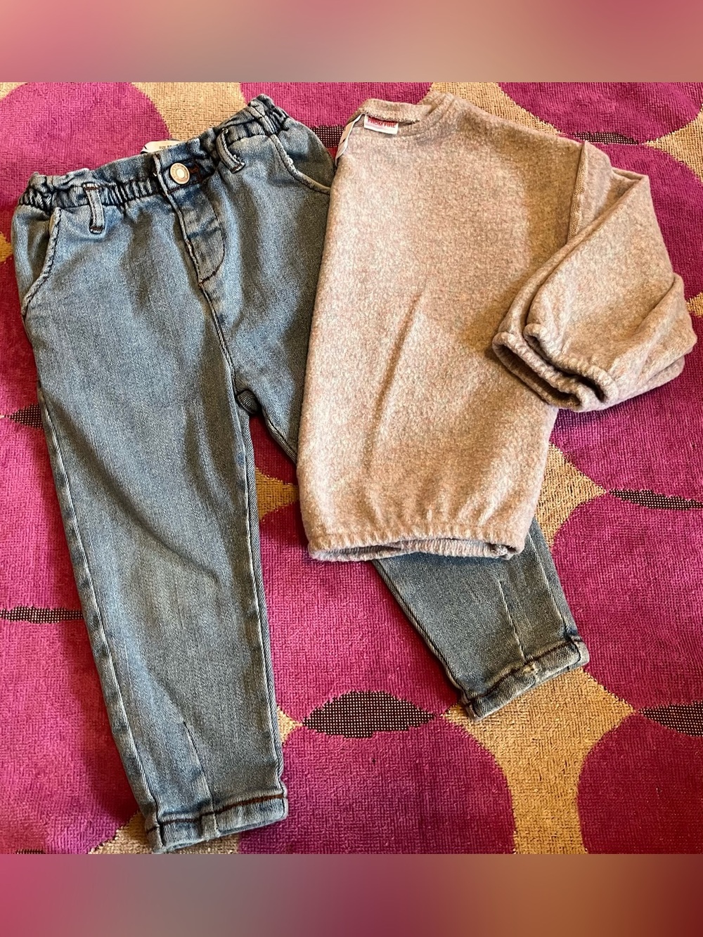 Zara Girls 2PC Casual Fall Winter Outfit Set